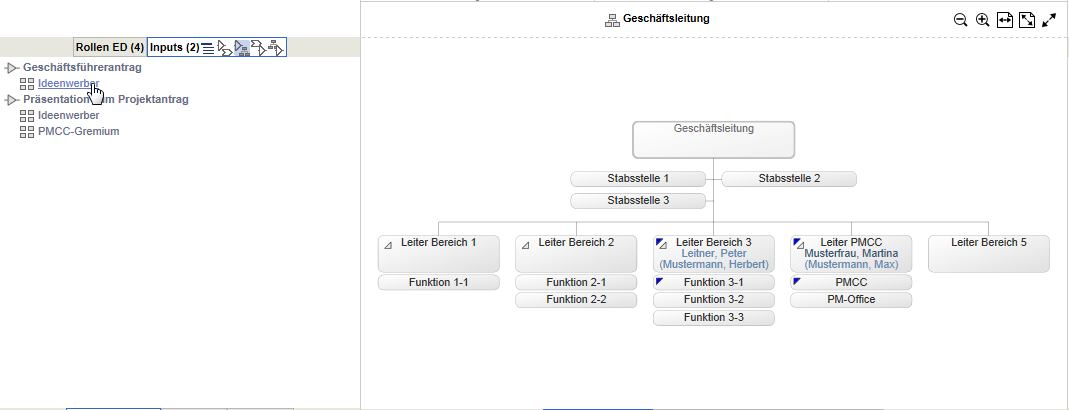 Input für Funktion mit funktionalen Sendern